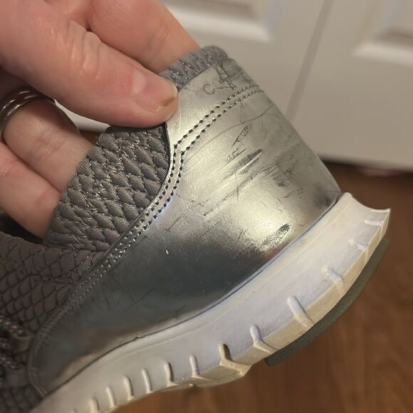 Cole Haan Zerogrand Gray and Silver Sneakers Size 8 - Picture 8 of 10